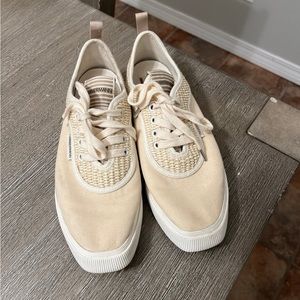 Zimmermann tan and wicker tennis shoes sneakers